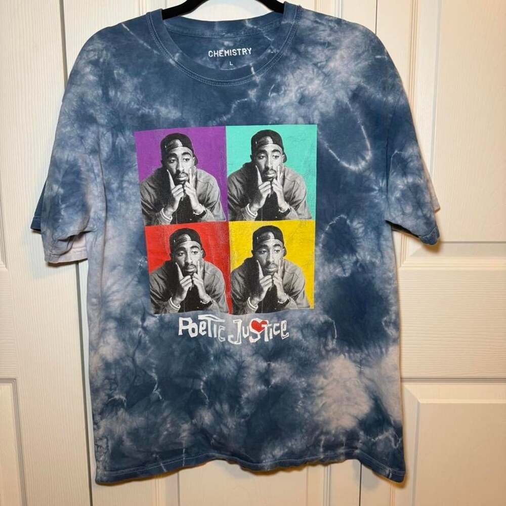 Chemistry Tupac Shakur Poetic Justice Tie-Dye Graphic T-Shirt